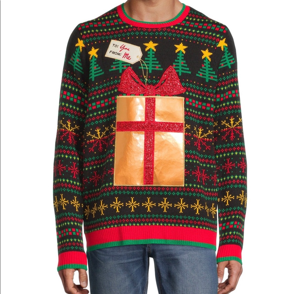 Ugly Christmas Sweater Holiday Time Men NWT Size Large